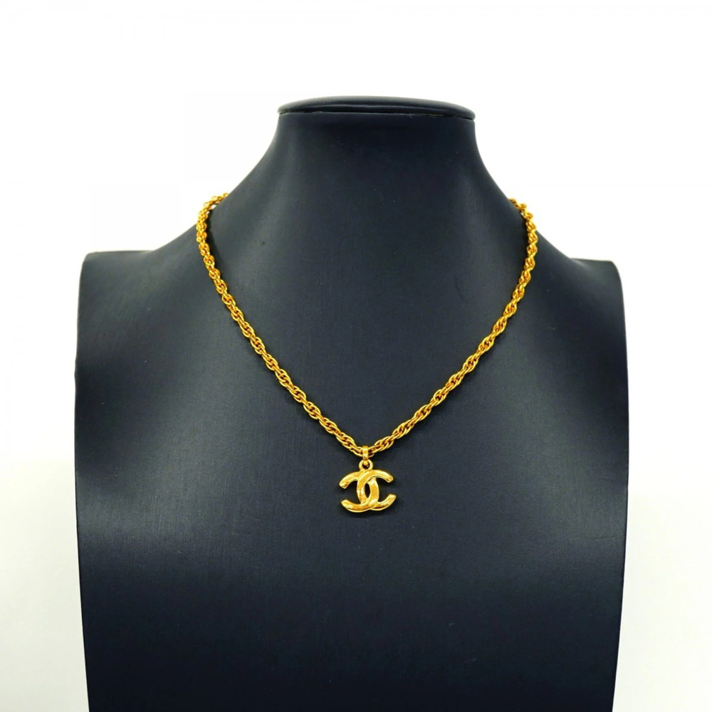 CHANEL Gold Logo Necklace - Picture 5 of 5